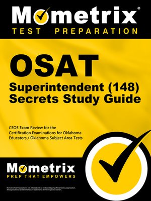 cover image of OSAT Superintendent (148) Secrets Study Guide